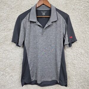 Uniqlo Roger Federer JW Anderson Polo Shirt‎ Mens Medium Gray Dry-Ex Athletic